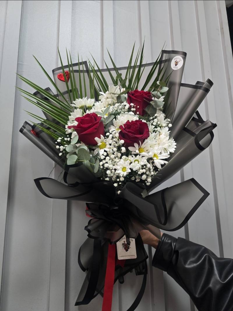 XXL 3 GÜL PAPATYA BUKETİ